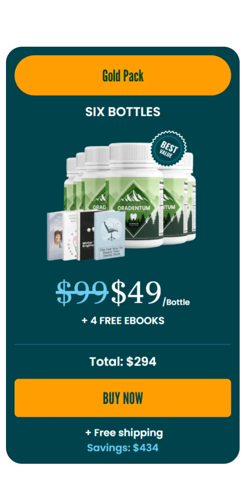 Oradentum™ 6 bottles pricing